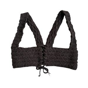 Black Crochet Bralette